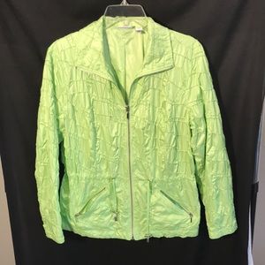 Chico’s ladies size 1 (M) lightweight green jacket